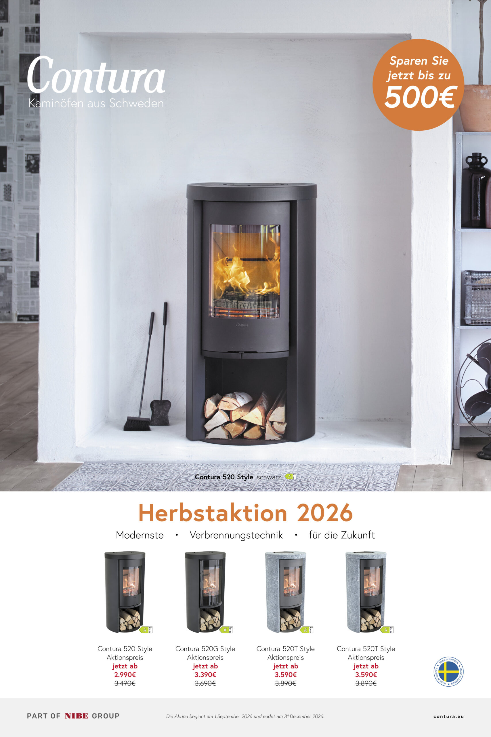 Herbstaktion 2026 - 500€~ sparen Contura Herbstaktion 2026